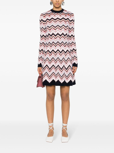 Missoni zigzag knitted mini dress outlook