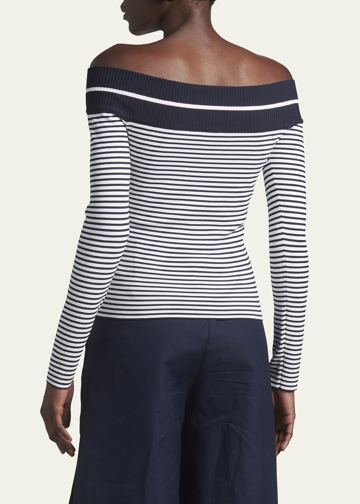 Striped Off-The-Shoulder Top - 3
