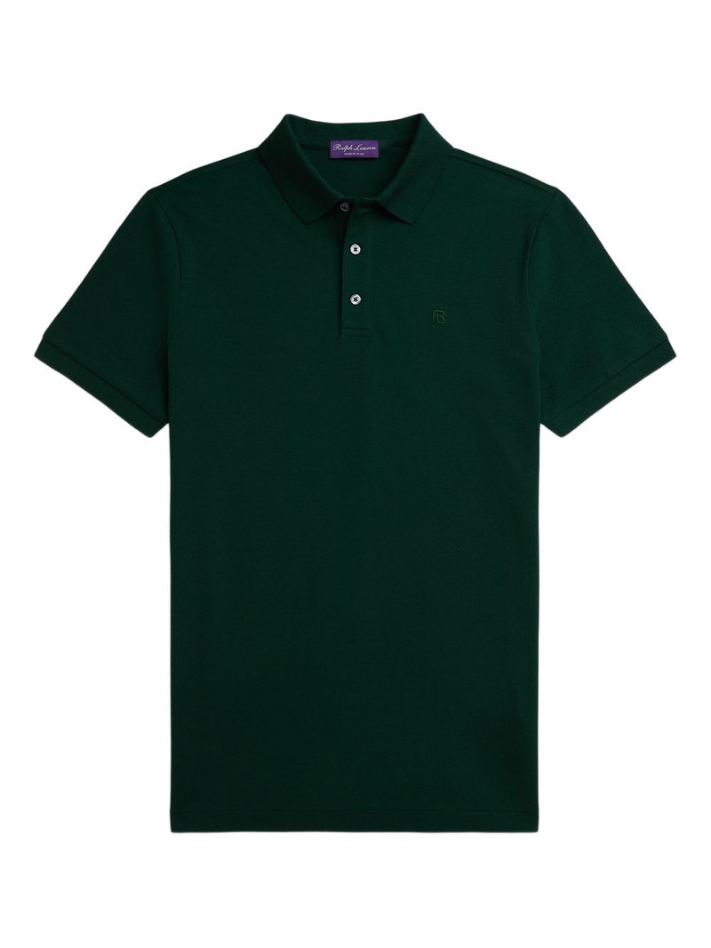 embroidered-logo polo shirt 1