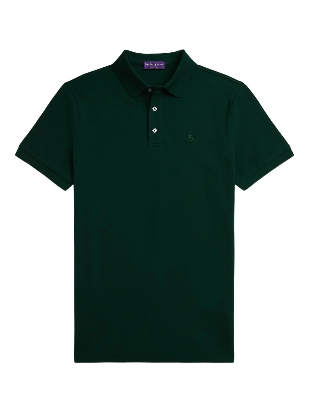 embroidered-logo polo shirt - 1