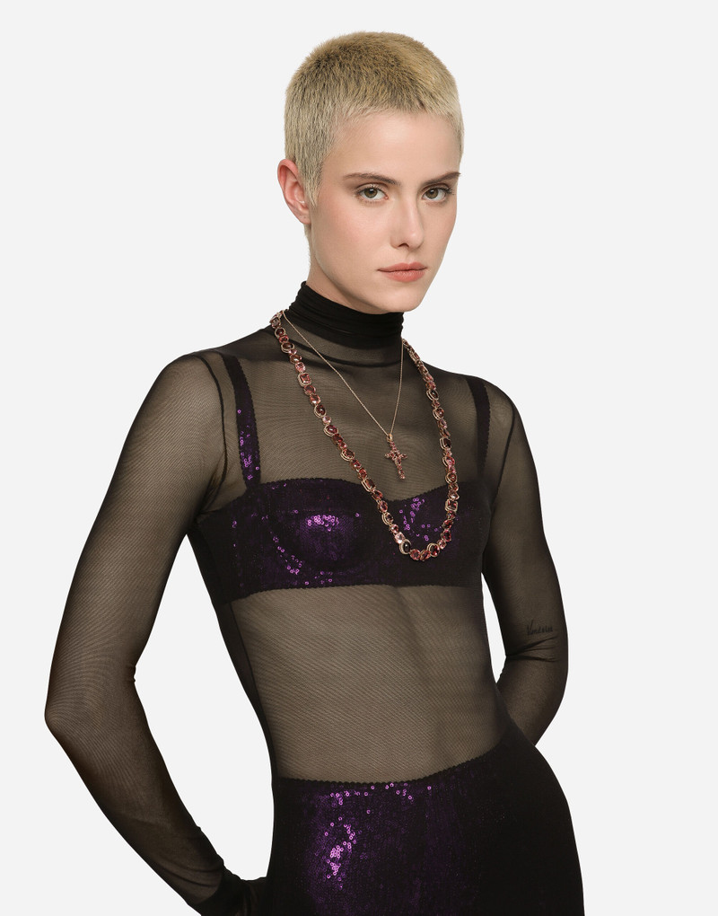 Dolce & Gabbana Rainbow Monochrome Pendant 18 carat red gold and pink tourmalines outlook