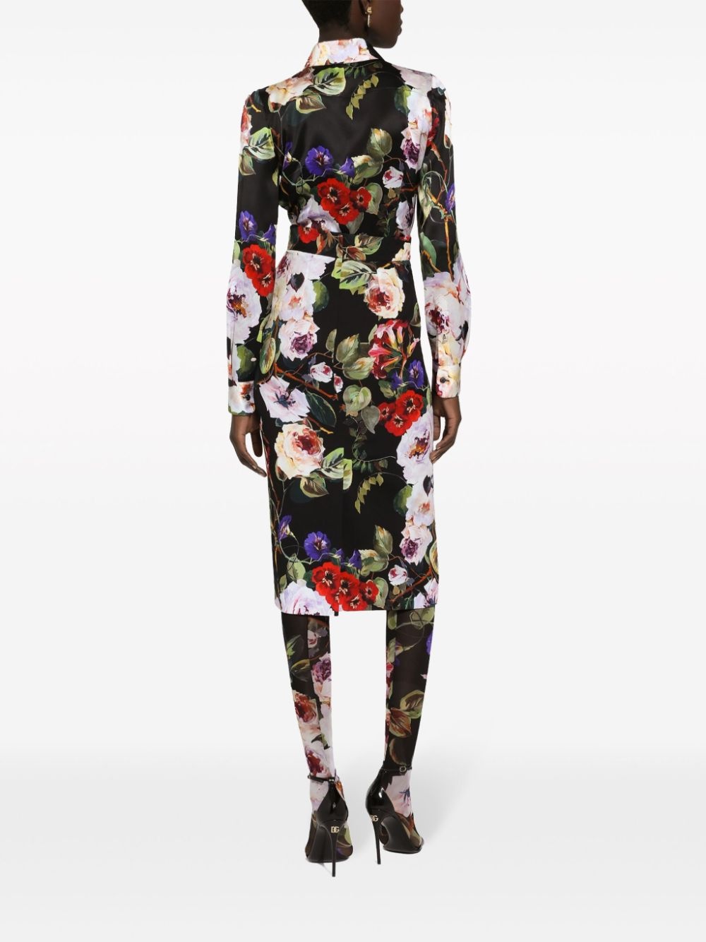 floral-print long-sleeve shirt - 4