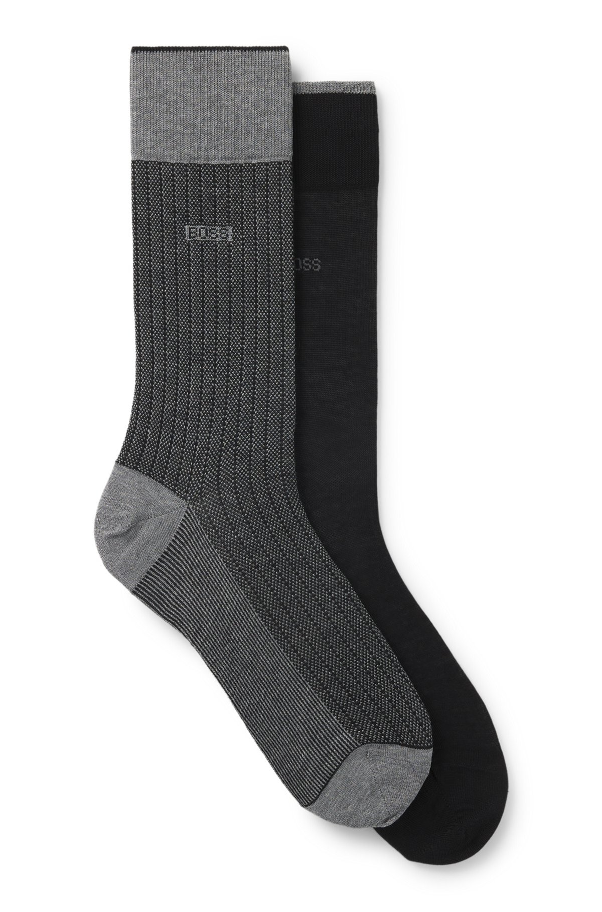 TWO-PACK OF SOCKS IN MERCERIZED COTTON - 1
