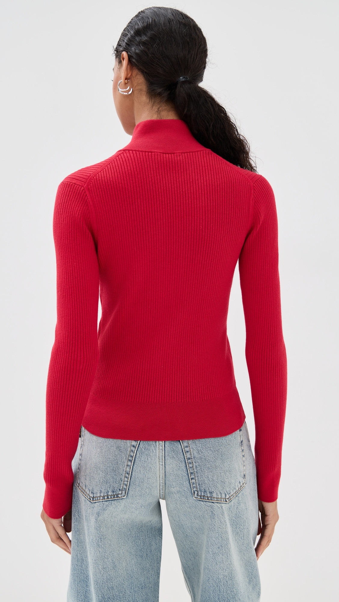 Fitted Zip Up Cardigan - 2
