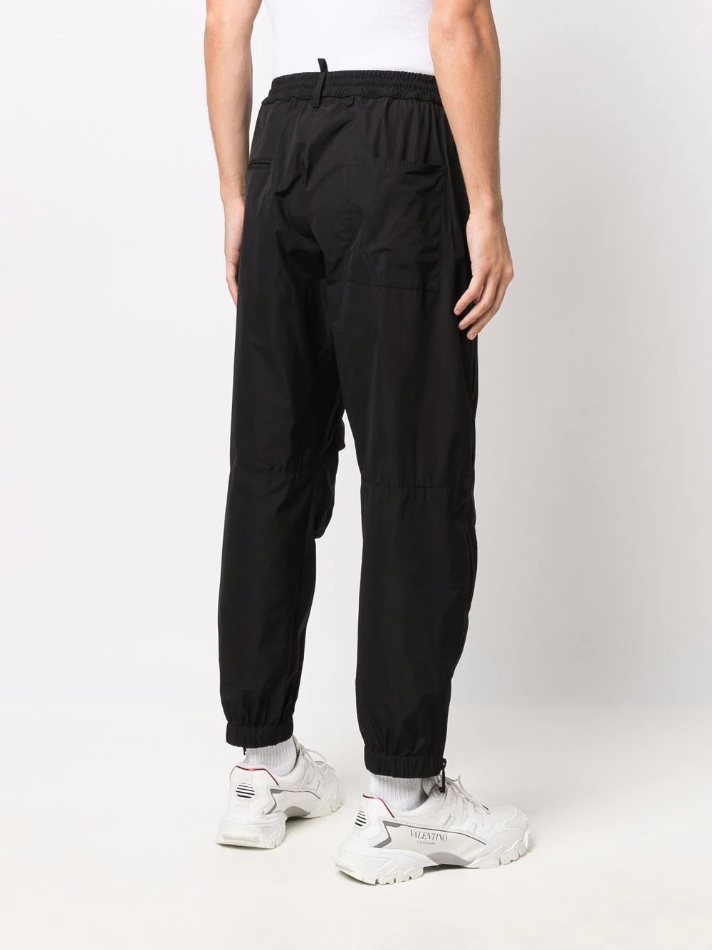 zip-embellished tapered sweatpants - 4