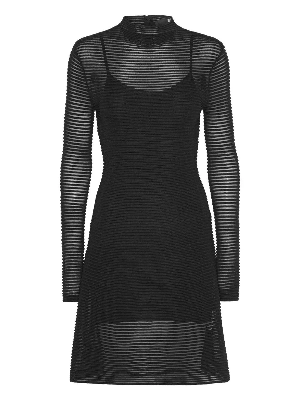 knitted flared mini dress - 1