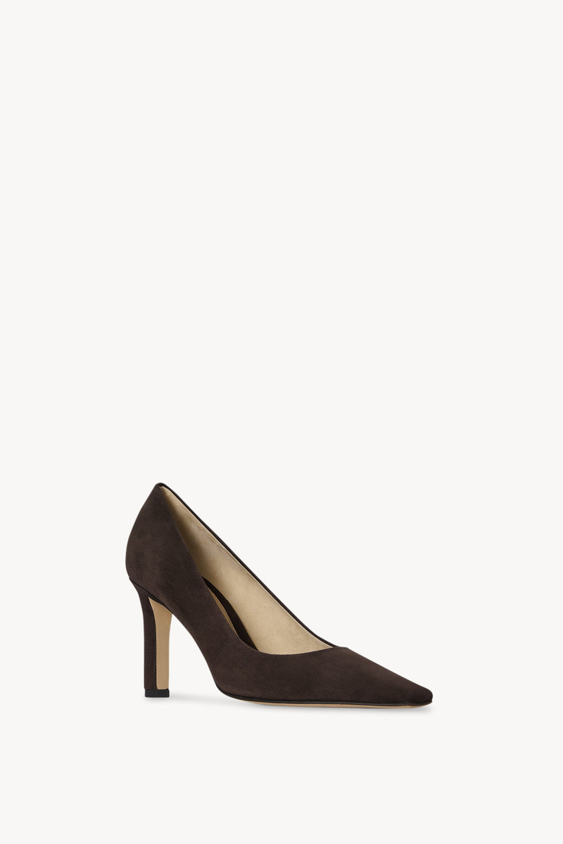 The Row Carla 80 Pump in Suede outlook