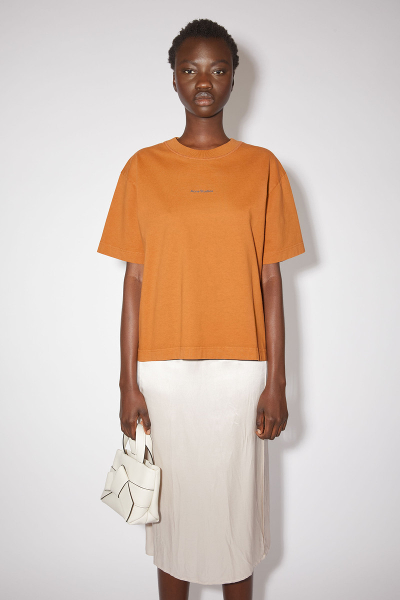 Acne Studios Logo t-shirt - Burnt orange outlook