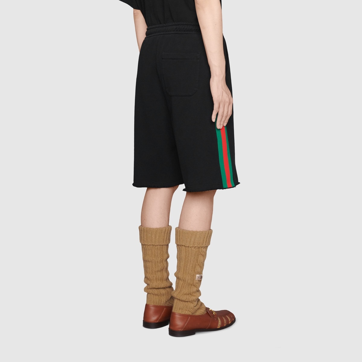 The North Face x Gucci Web print cotton shorts - 4