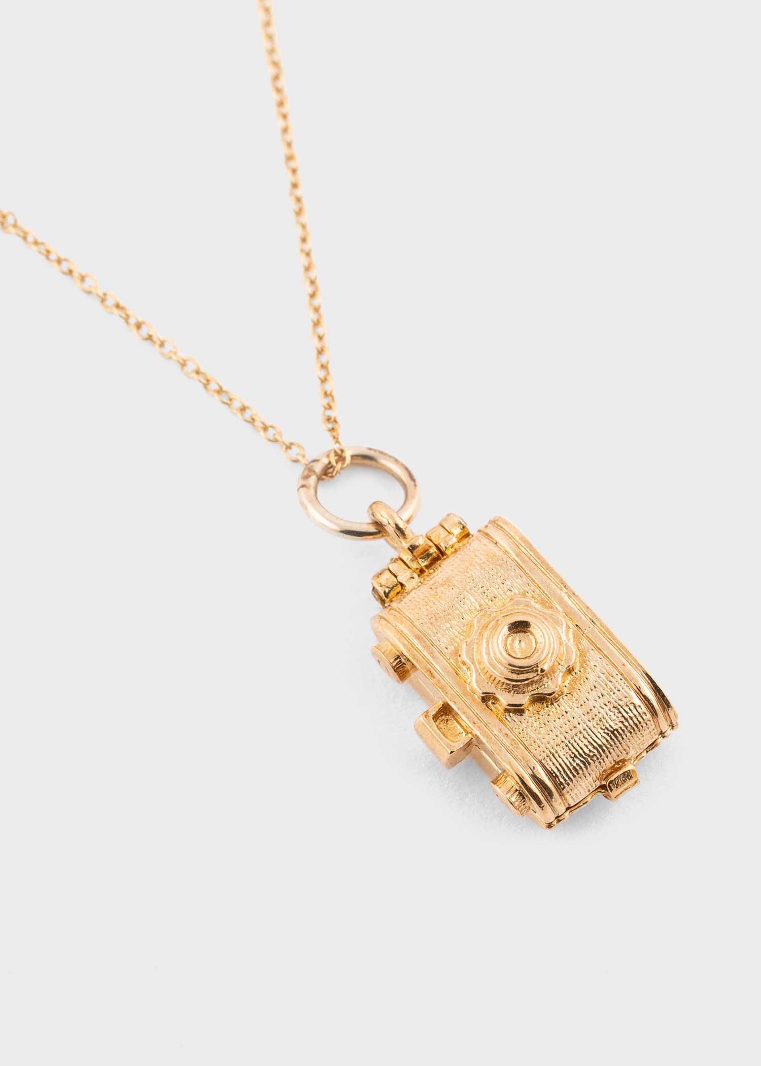 Gold Vintage 'Camera' Necklace - 4