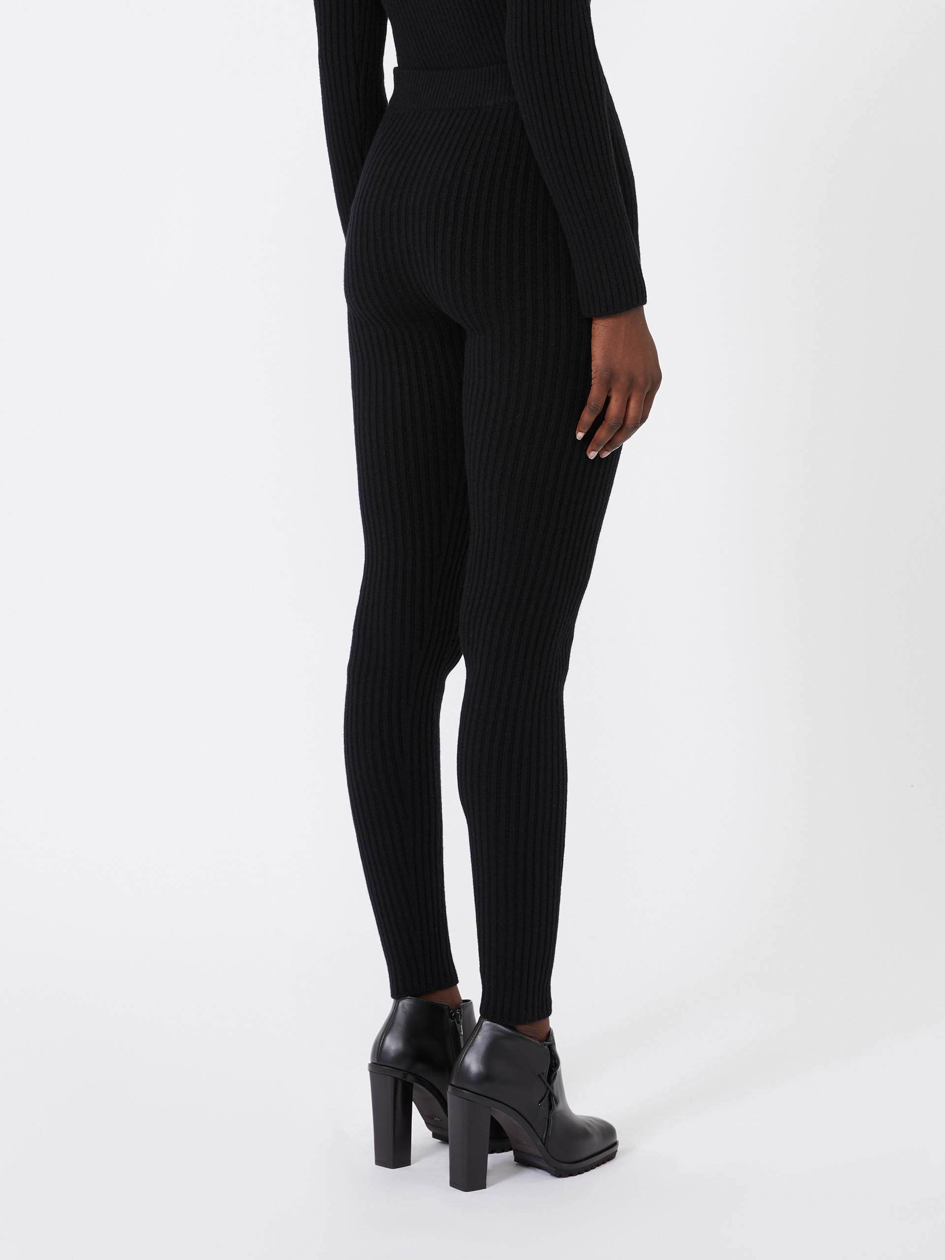 APOGEO1234 Wool and cashmere knit leggings - 4