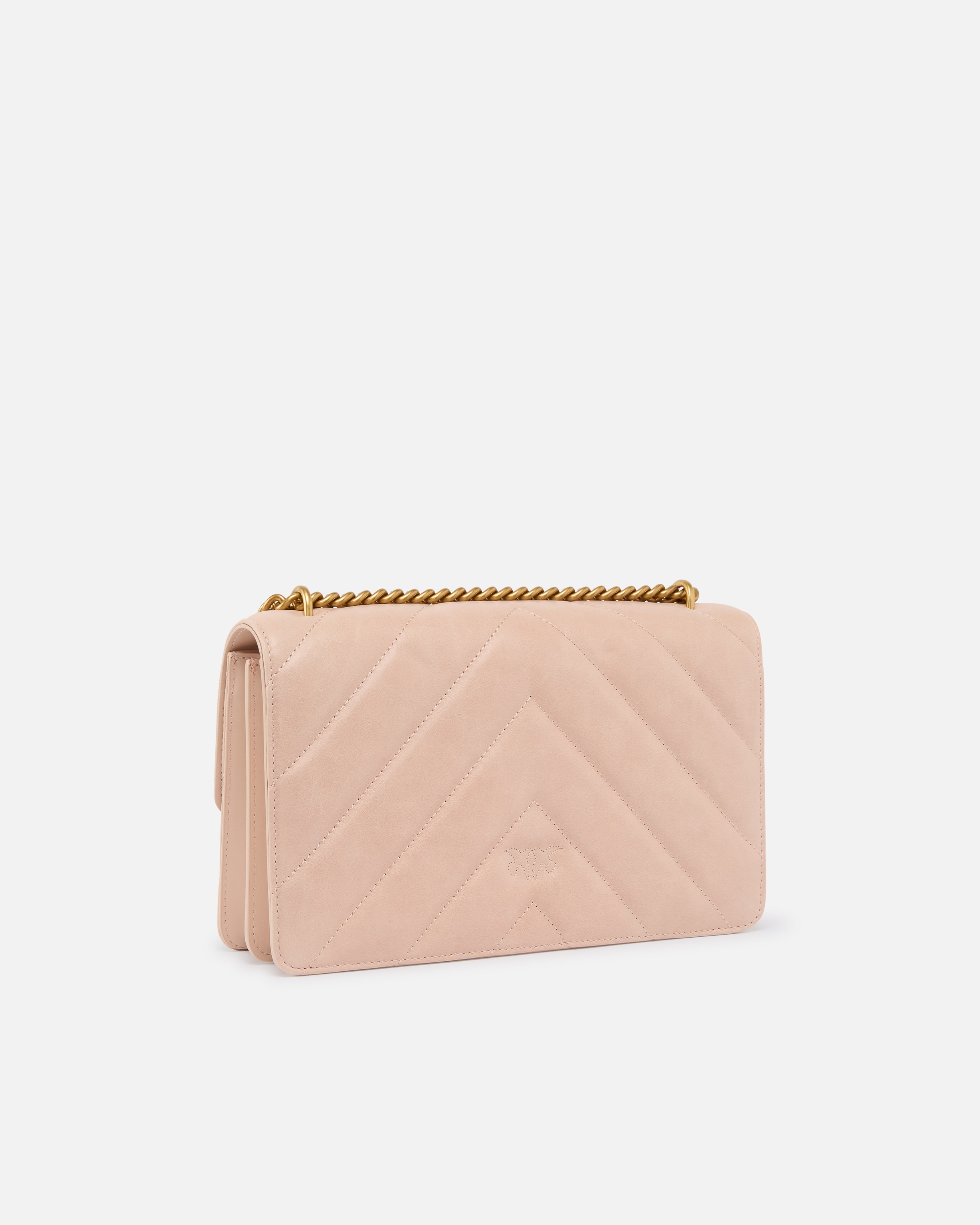 LOVE BAG LEATHER SHOULDER BAG WITH CHEVRON QUILTING - 2