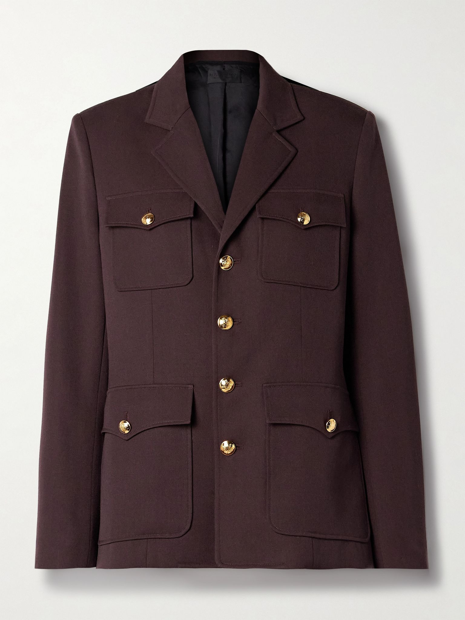 Nelson wool-twill jacket Brown - 1