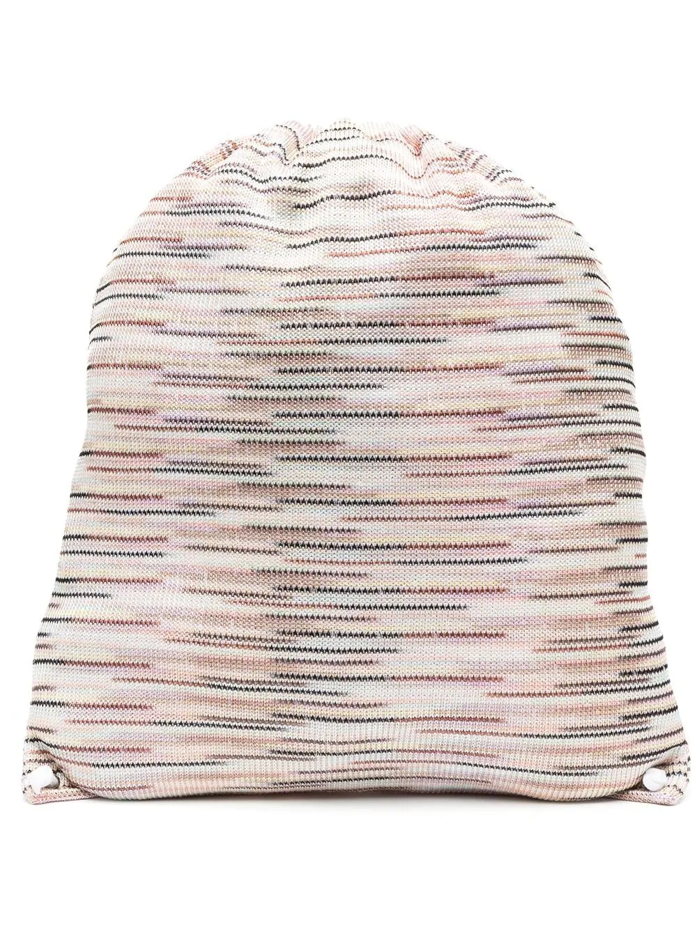 knitted drawstring backpack - 1