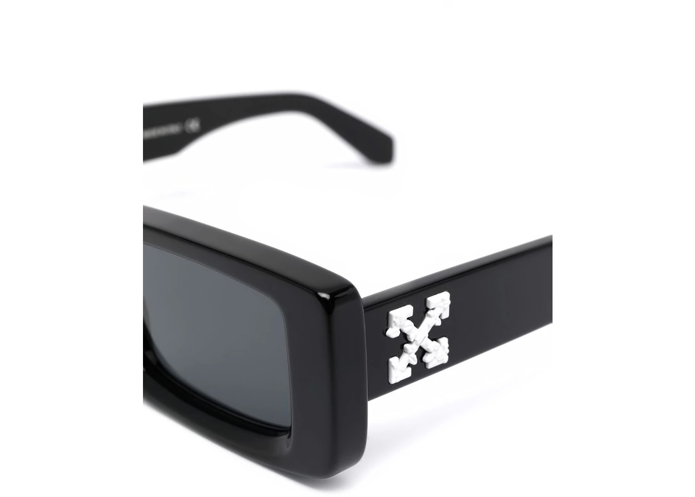 OFF-WHITE Arthur Square Frame Sunglasses Black/White (OERI016Y21PLA0011007) - 3