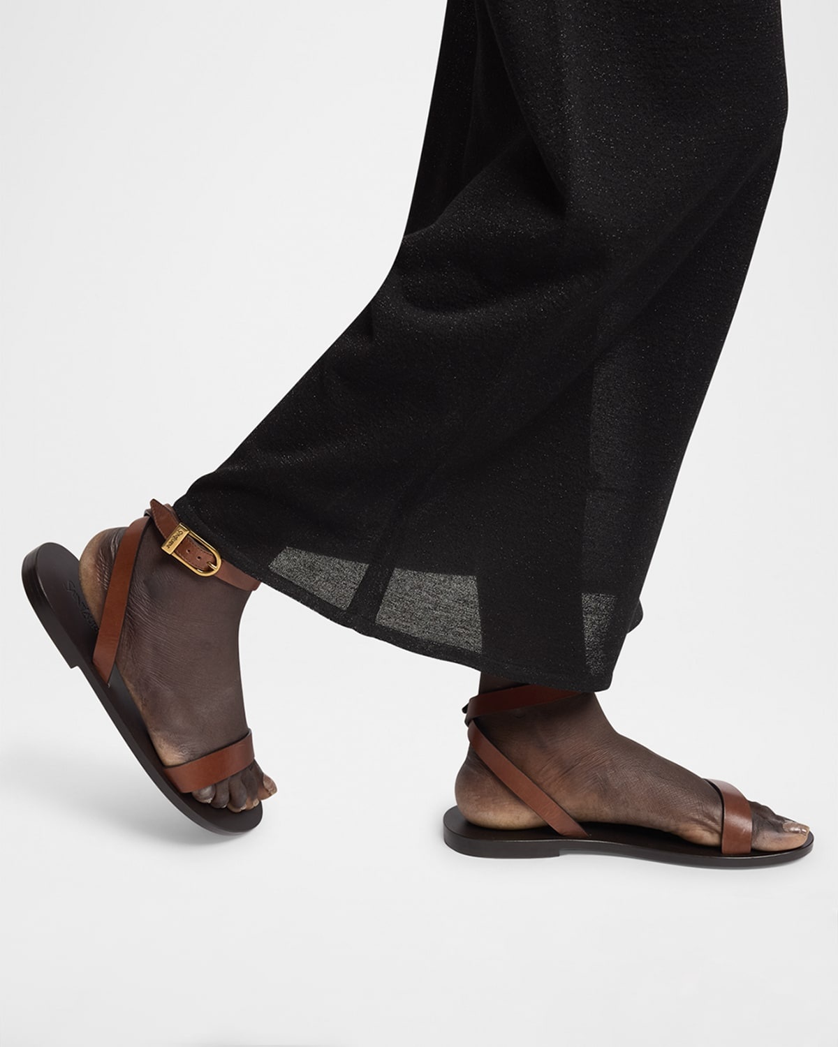 Sahara Leather Ankle-Strap Sandals - 2