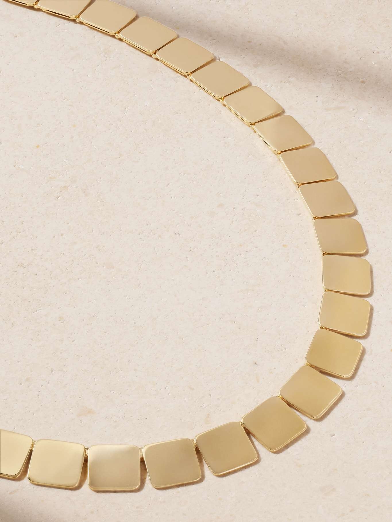 Large Tile 18-karat gold necklace Gold - 4