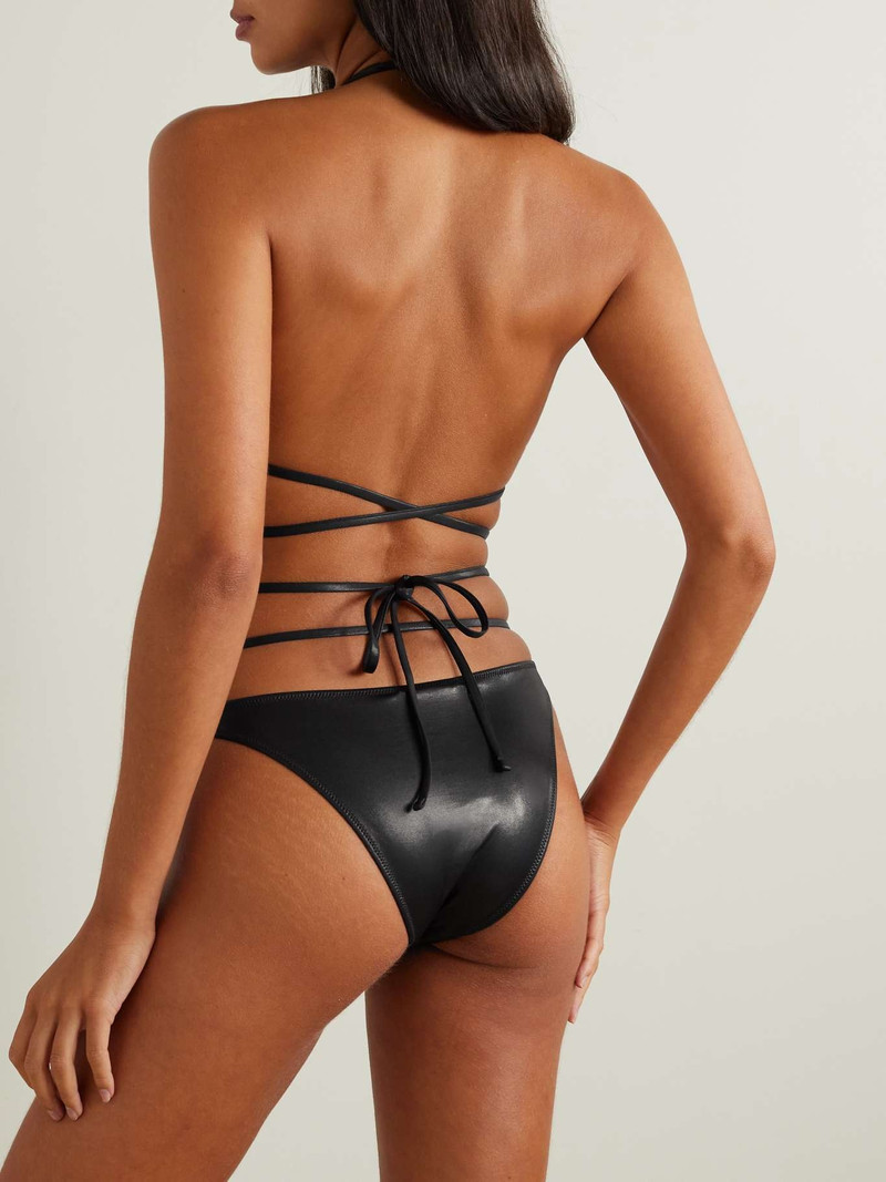 Brinata embellished stretch-lamé triangle bikini top 3