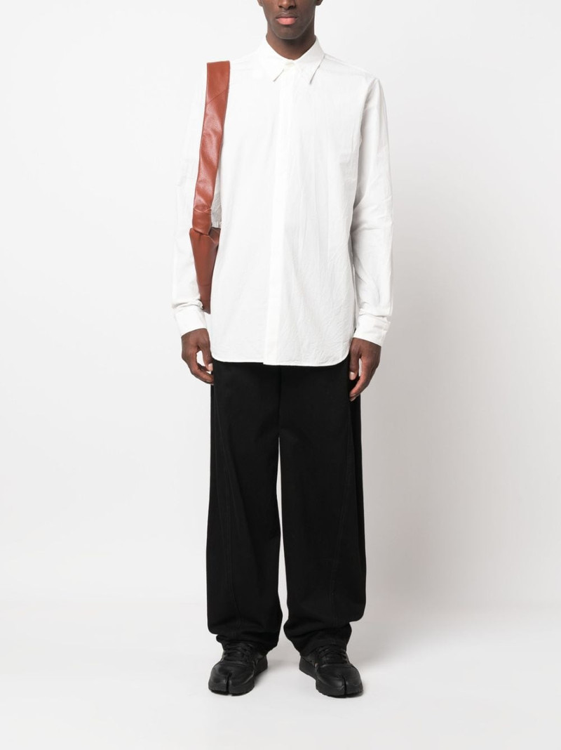 Forme D'Expression pointed-collar cotton shirt outlook