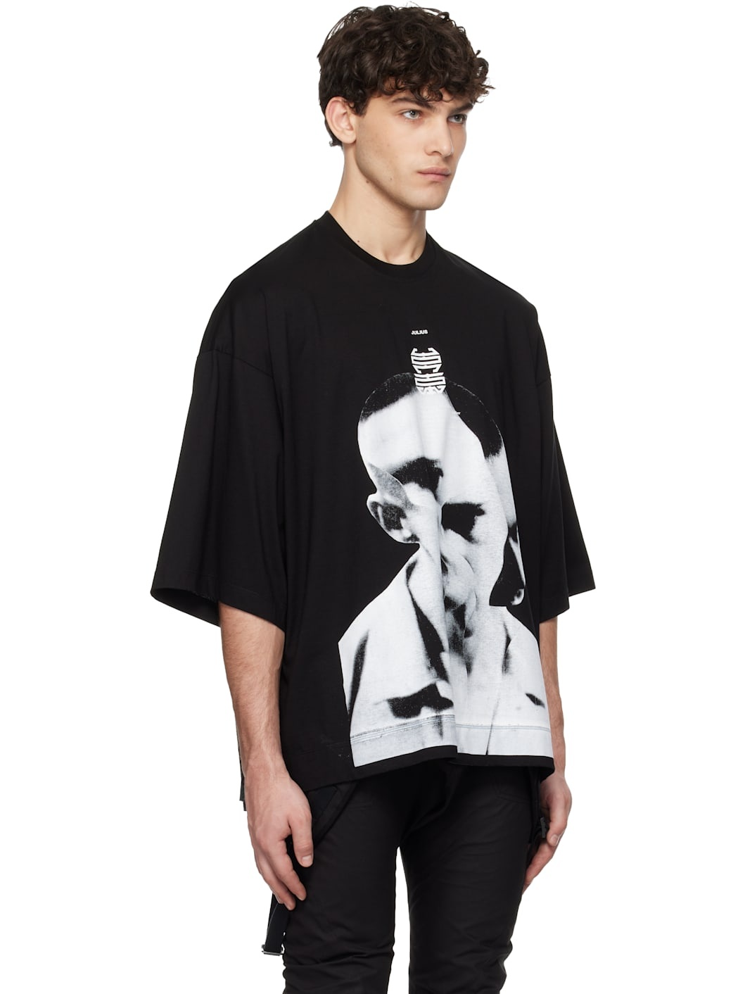 Black Ana-Diptych JD Portrait T-shirt - 2