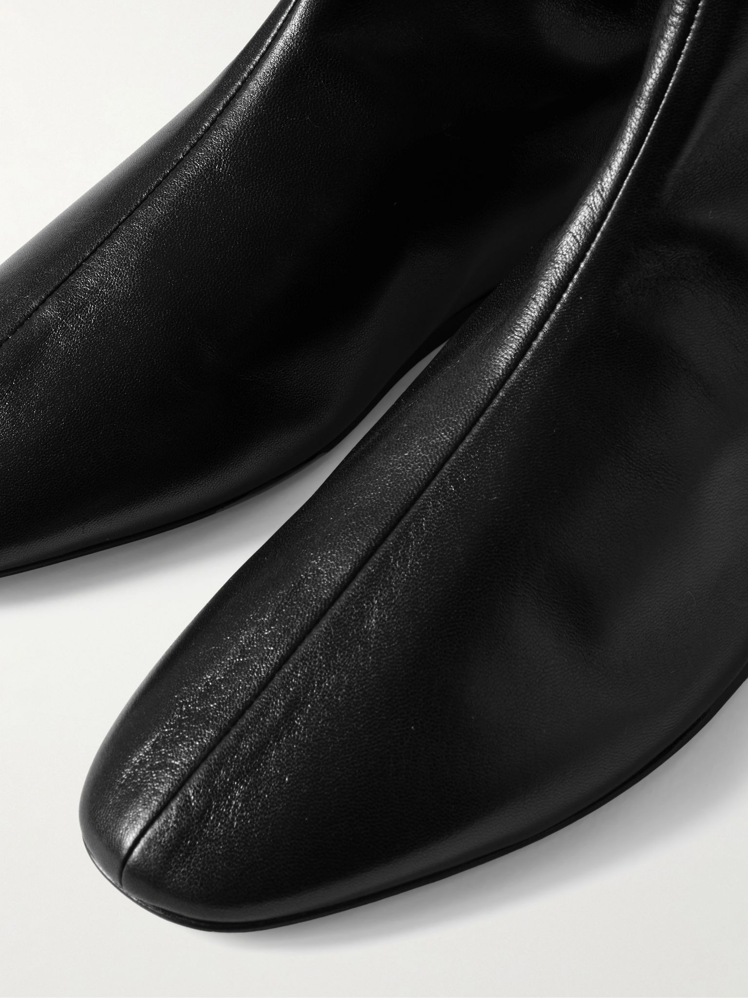 Luna leather ankle boots Black - 4