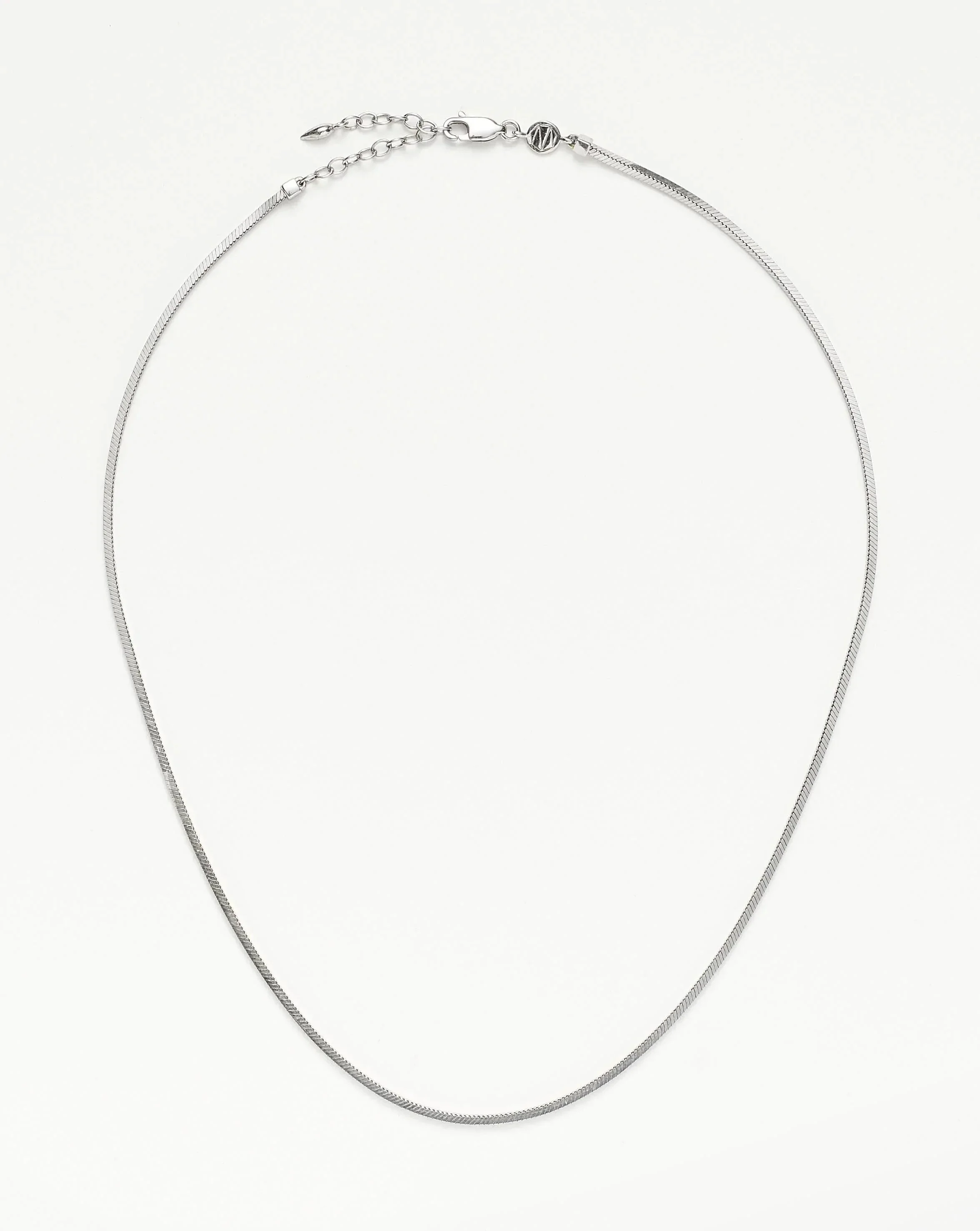 Lucy Williams Short Square Snake Chain Necklace - 1