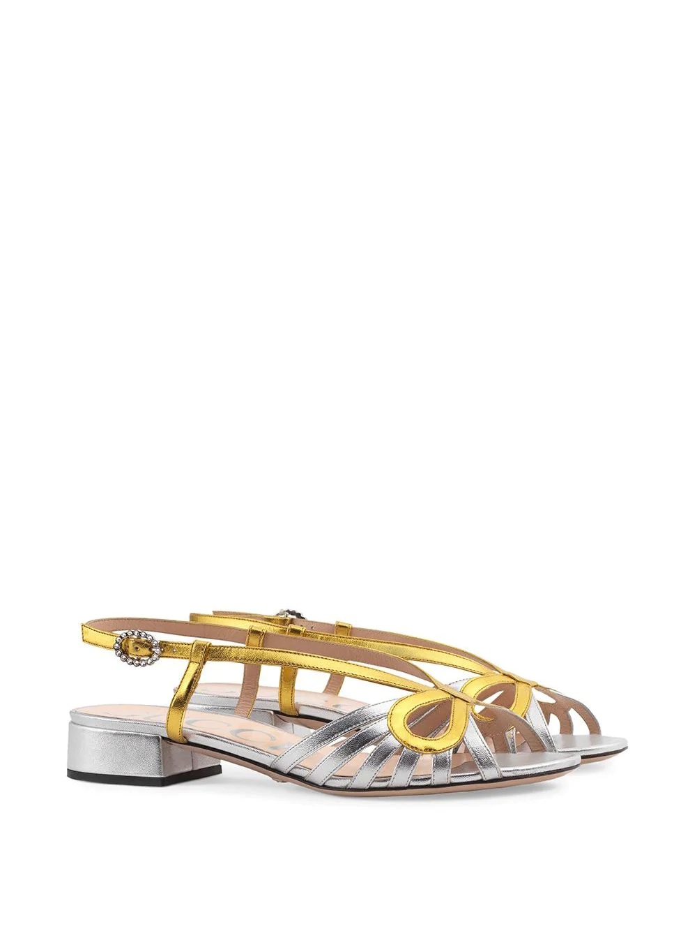 Metallic leather sandal - 2