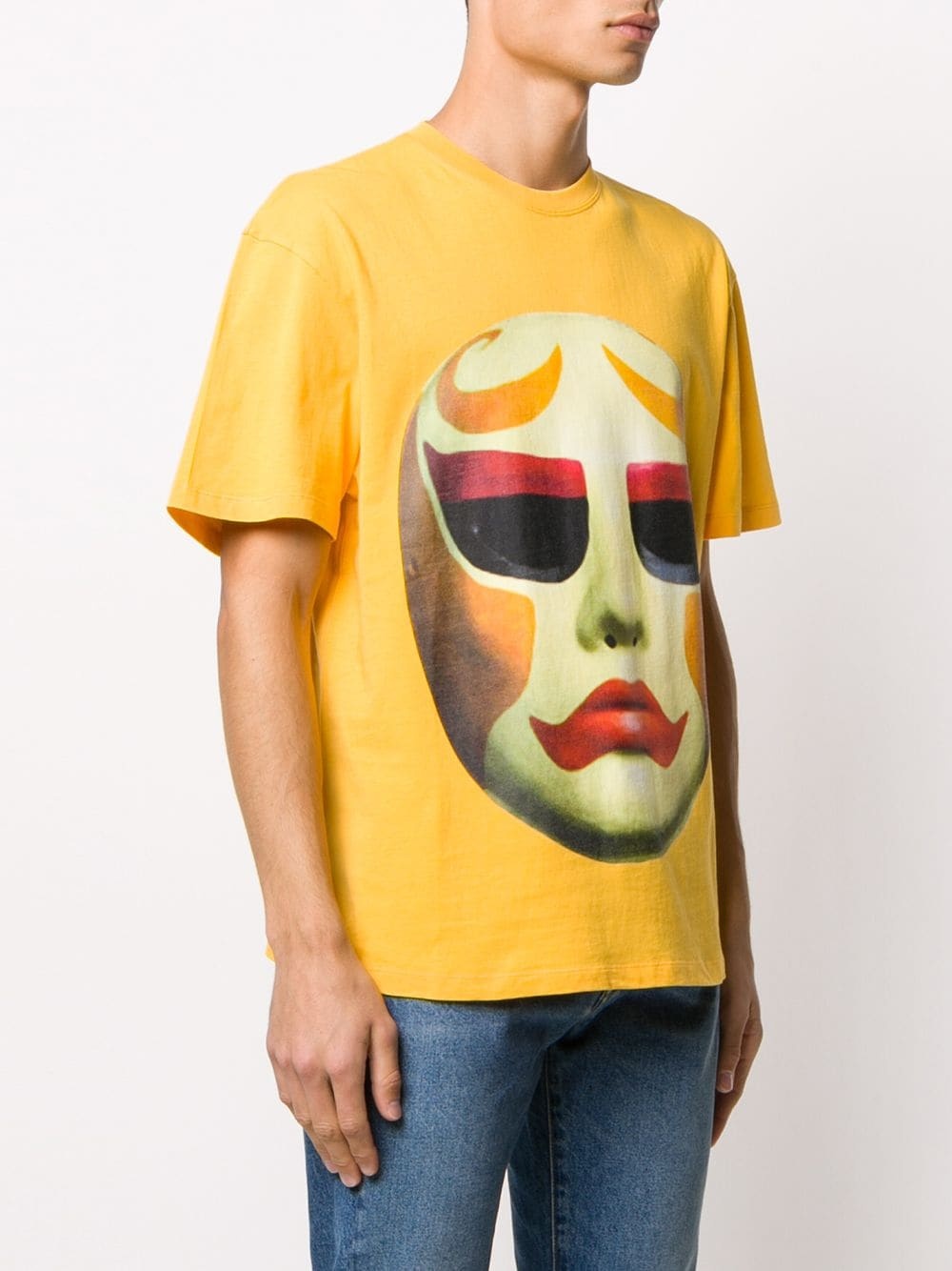 mask-print T-shirt - 4