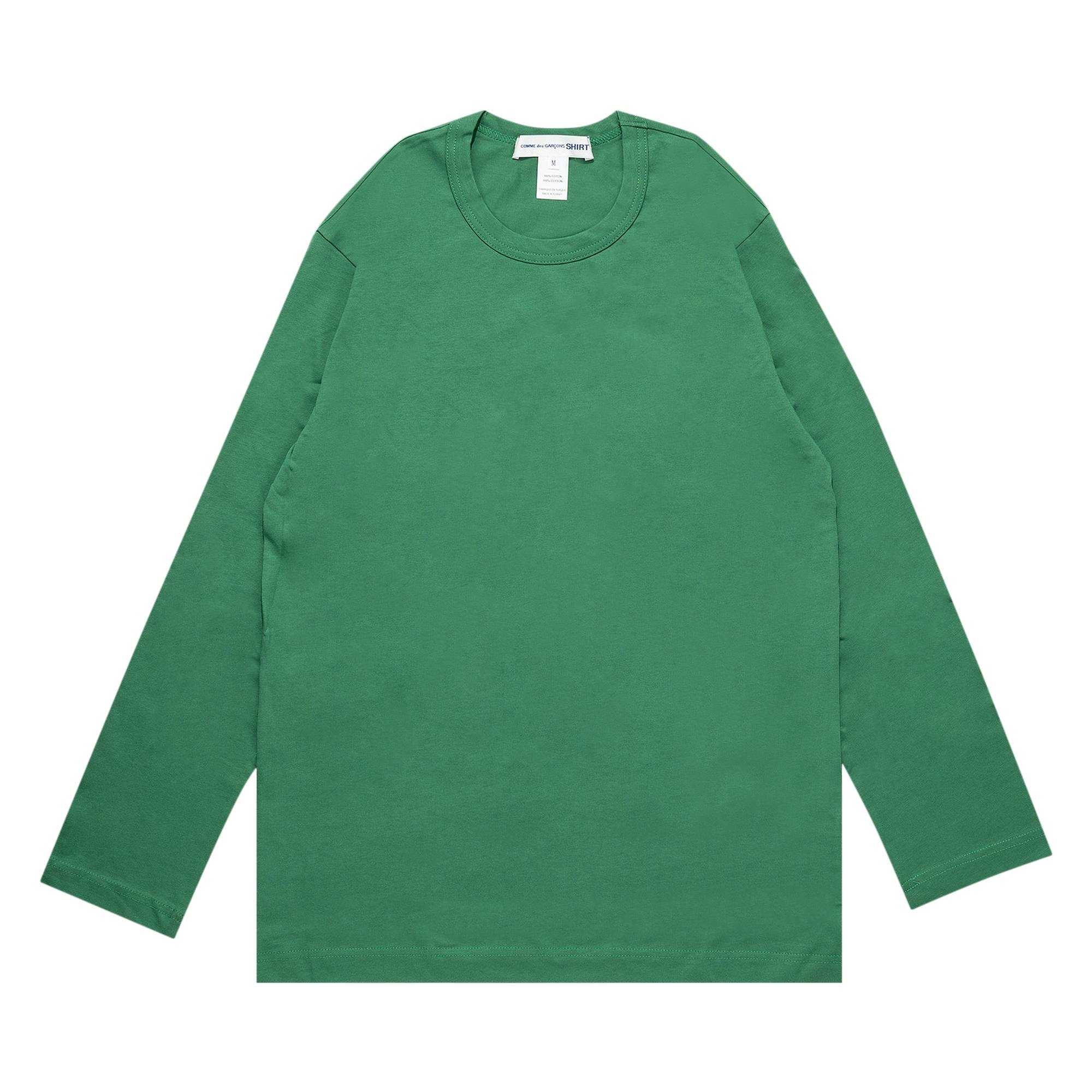 Comme des Garçons SHIRT Rear Logo Long-Sleeve T-Shirt 'Green' - 1