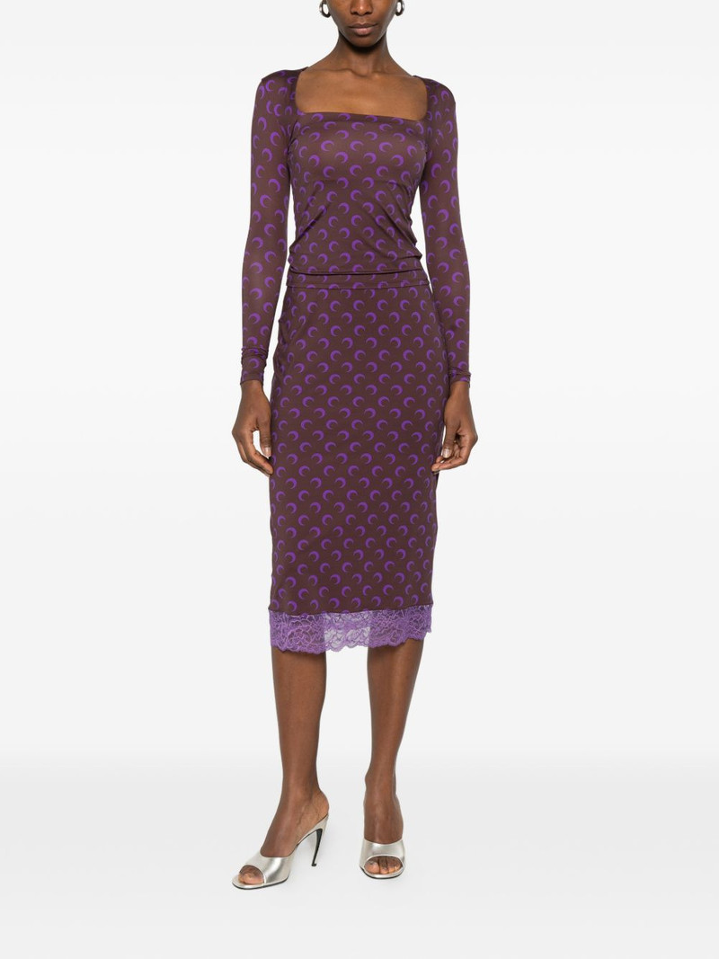 Marine Serre moon-print square-neck top outlook