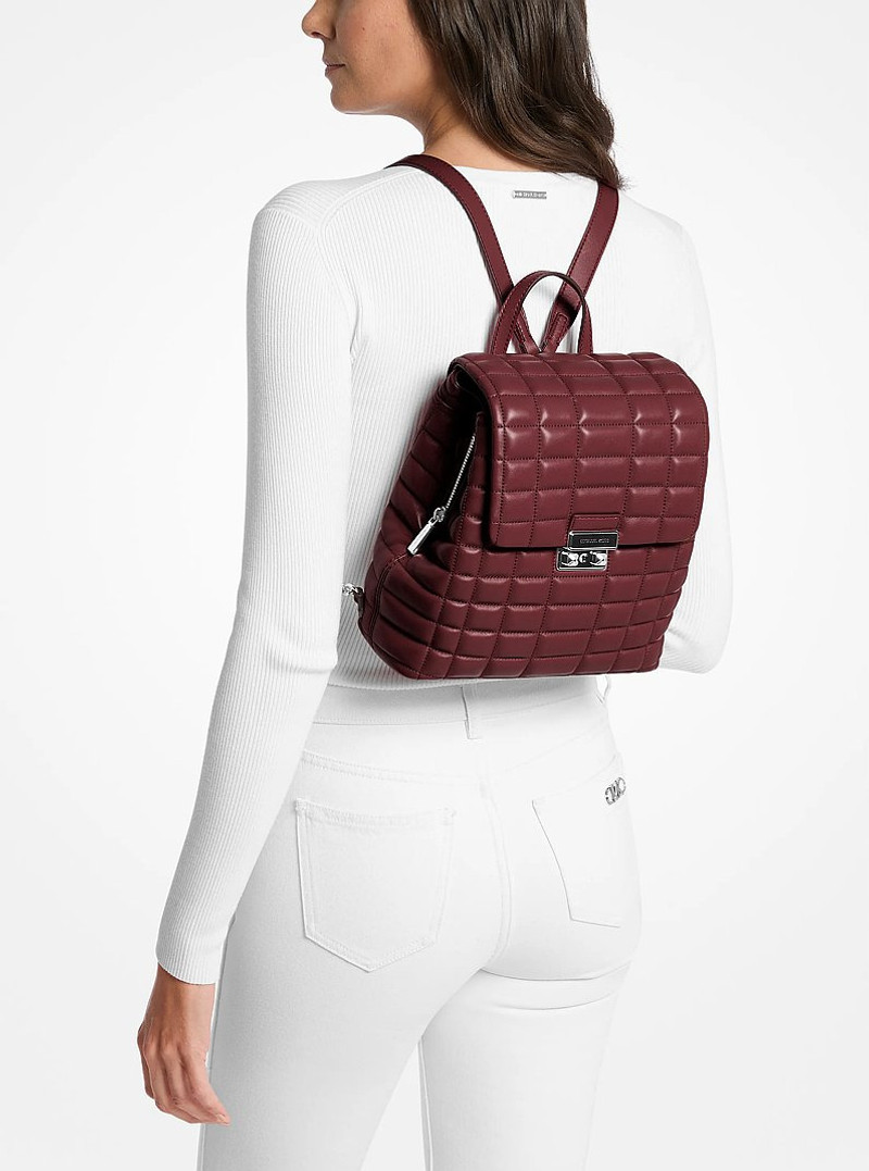 Tribeca Small Quilted Leather Backpack 3