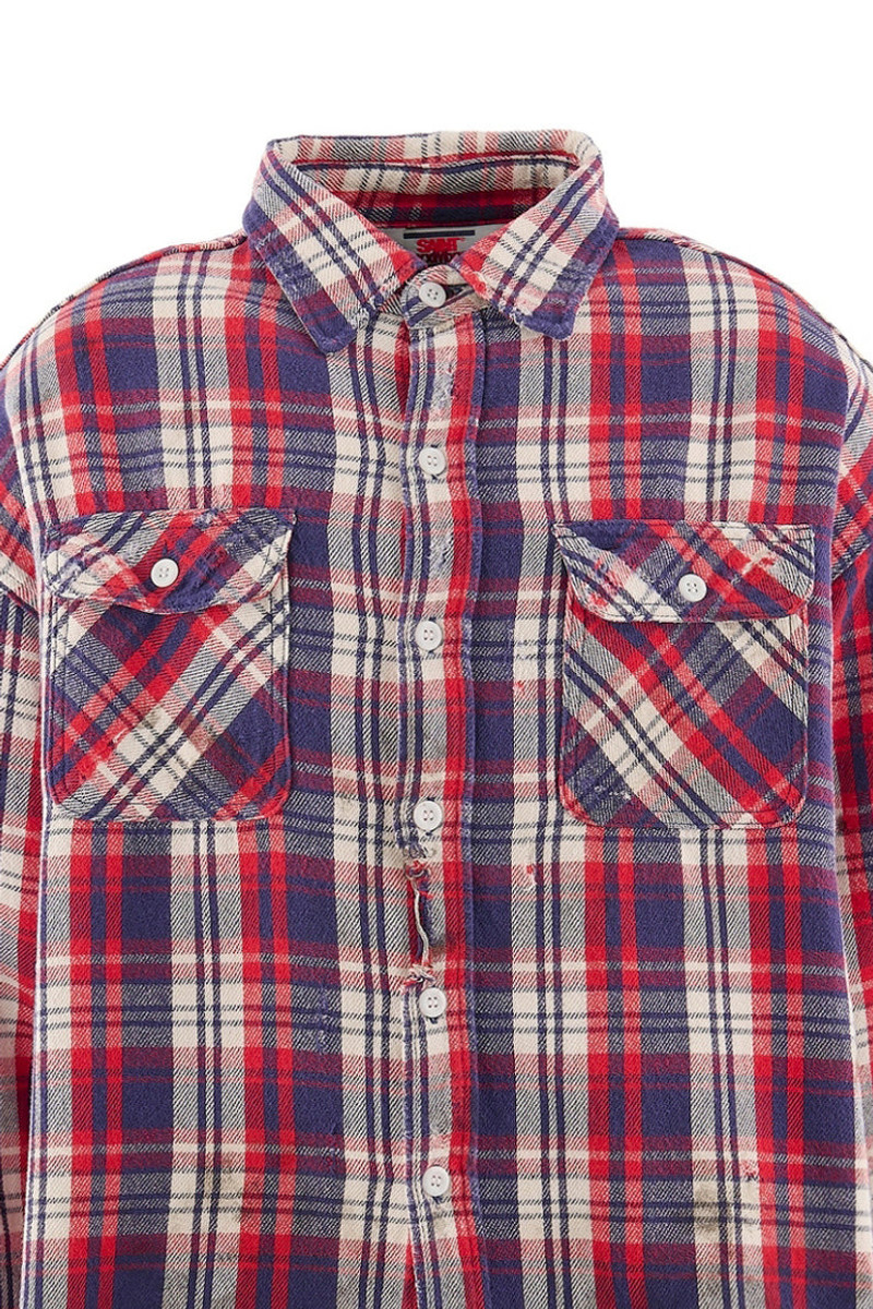 SAINT M×××××× FLANNEL SHIRT/CHECK / BEI outlook