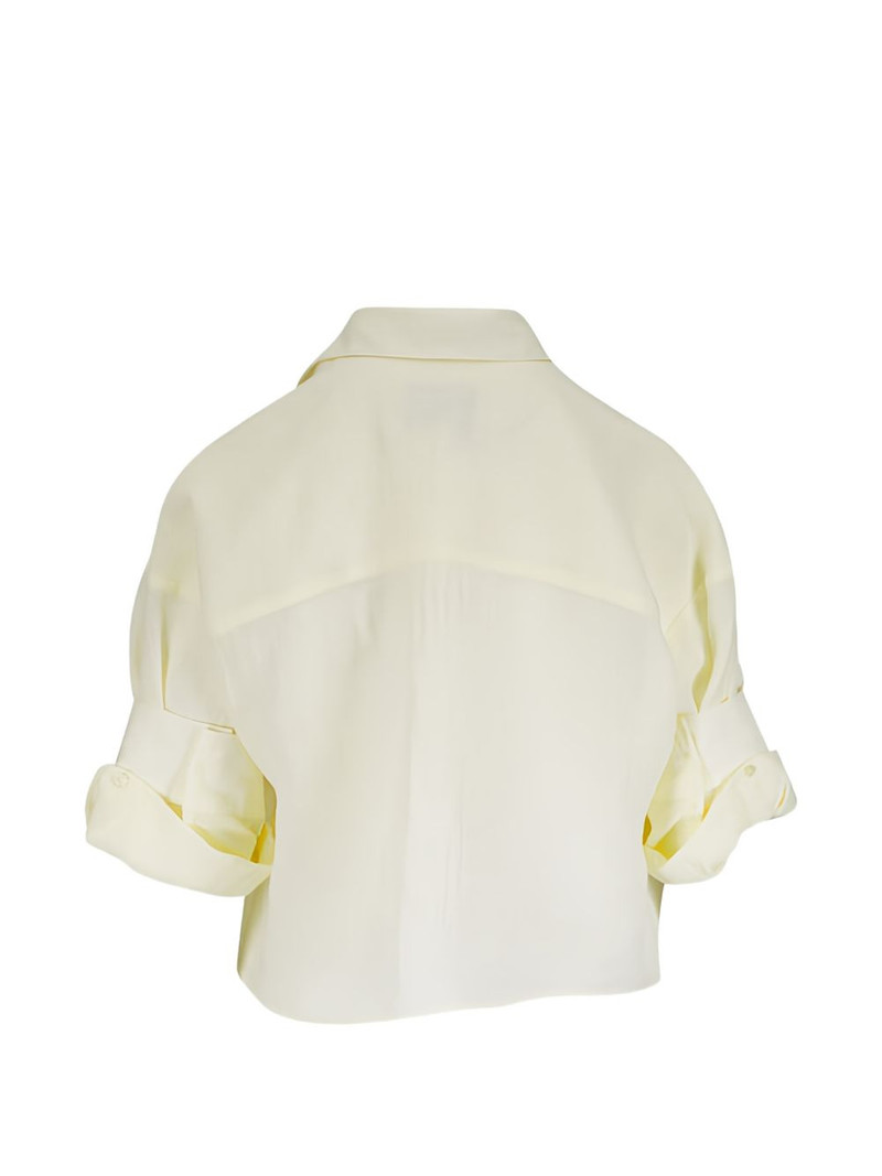 TWP cropped short-sleeve shirt outlook