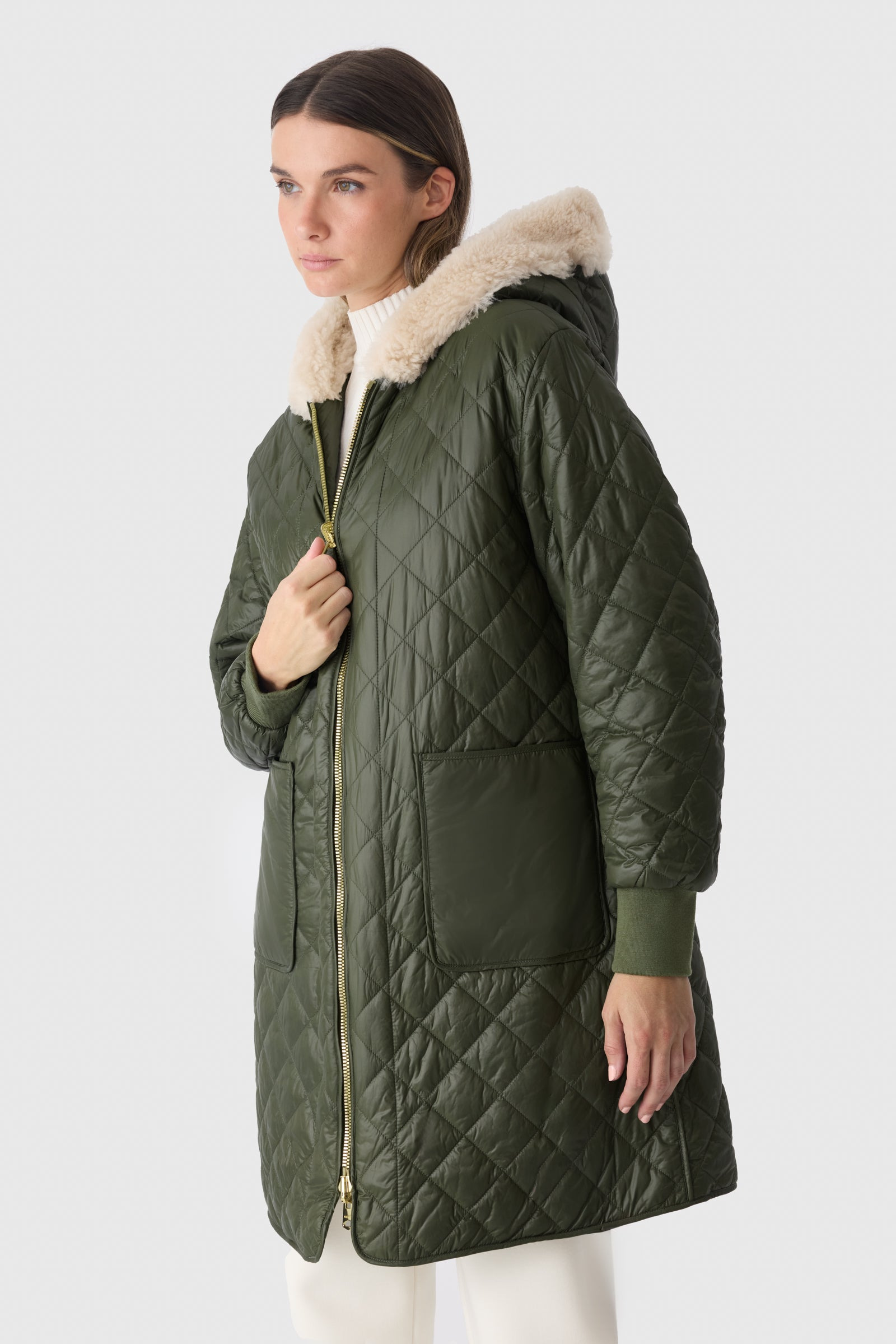 HERA 3-in-1 Down Jacket With Shearling Lining - 6