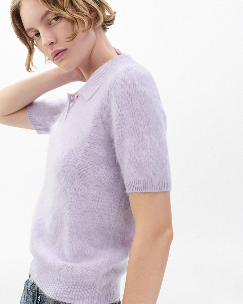 Jada Brushed Cashmere Polo 5