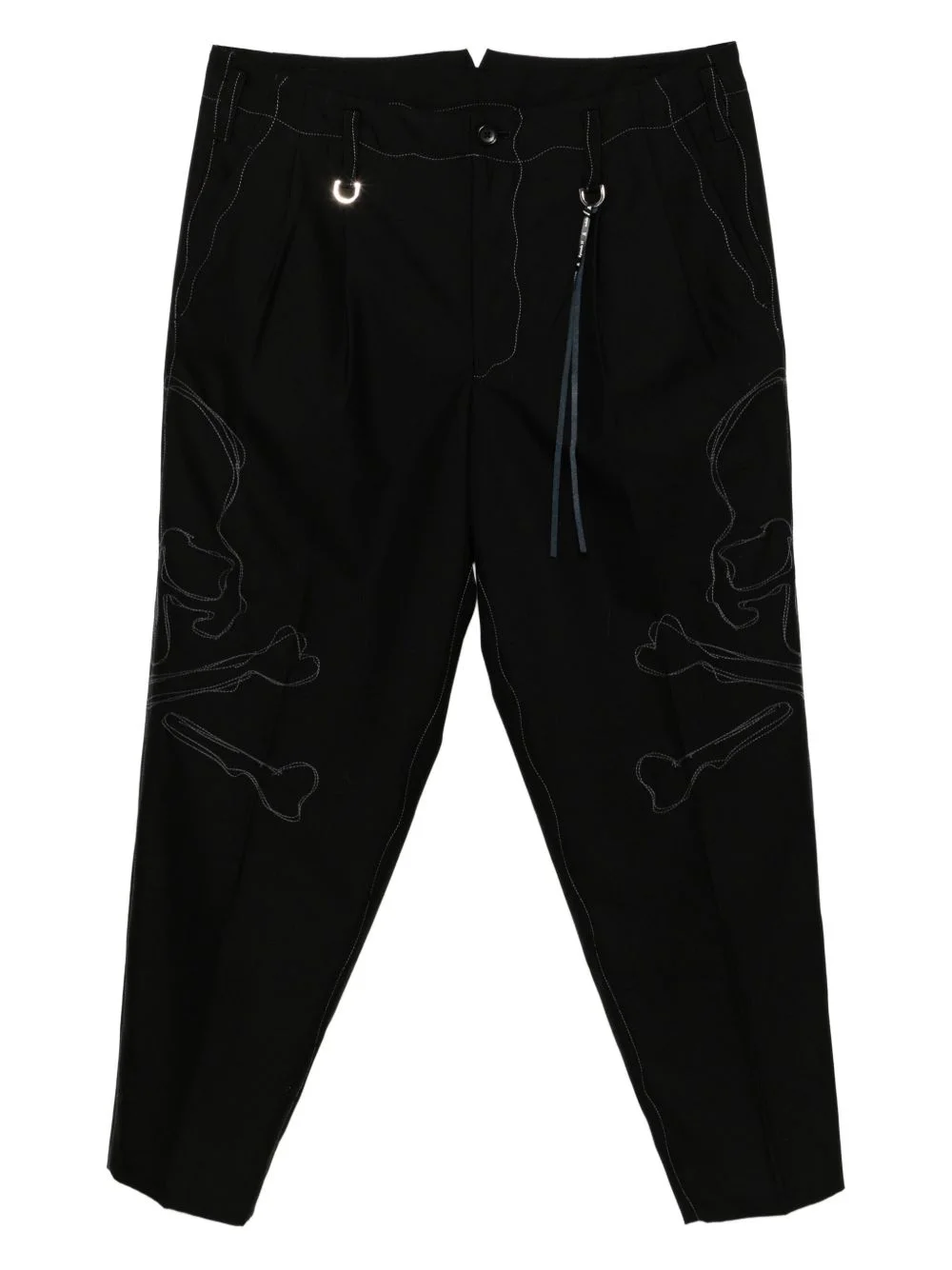 logo-embroidered trousers - 1