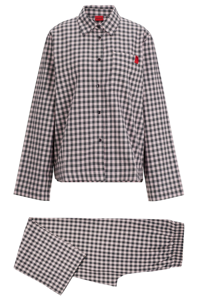 PAJAMAS WITH CHECK PATTERN AND BRANDING 1