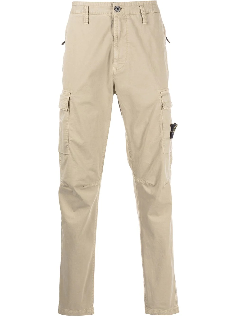 Compass-patch cargo trousers - 1