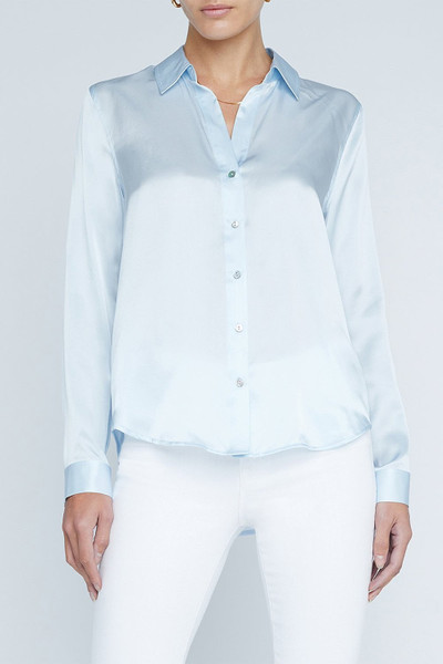 L'AGENCE Tyler Blouse - Ice Water outlook