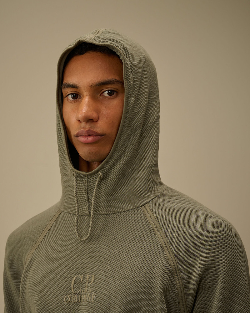 Heavy Piquet Hooded Sweatshirt 6