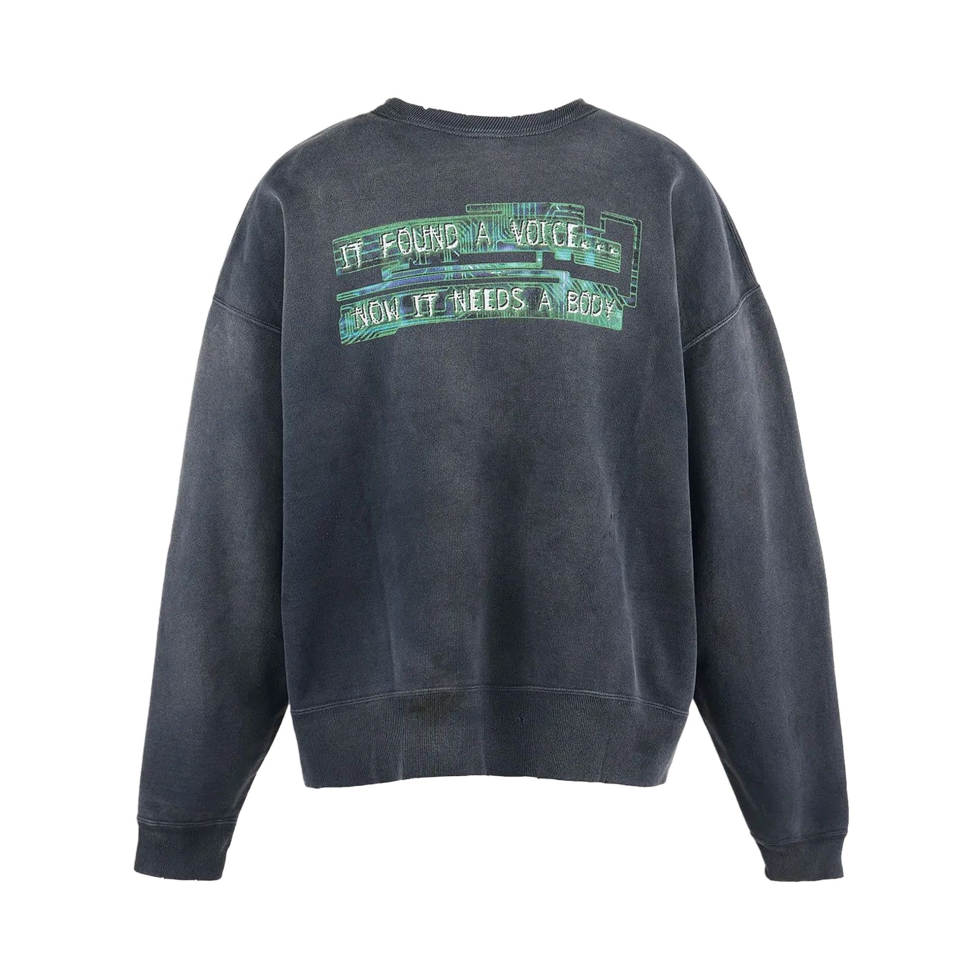 SAINT Mxxxxxx x Ghost in the Shell Crewneck Sweatshirt 'Black' - 2
