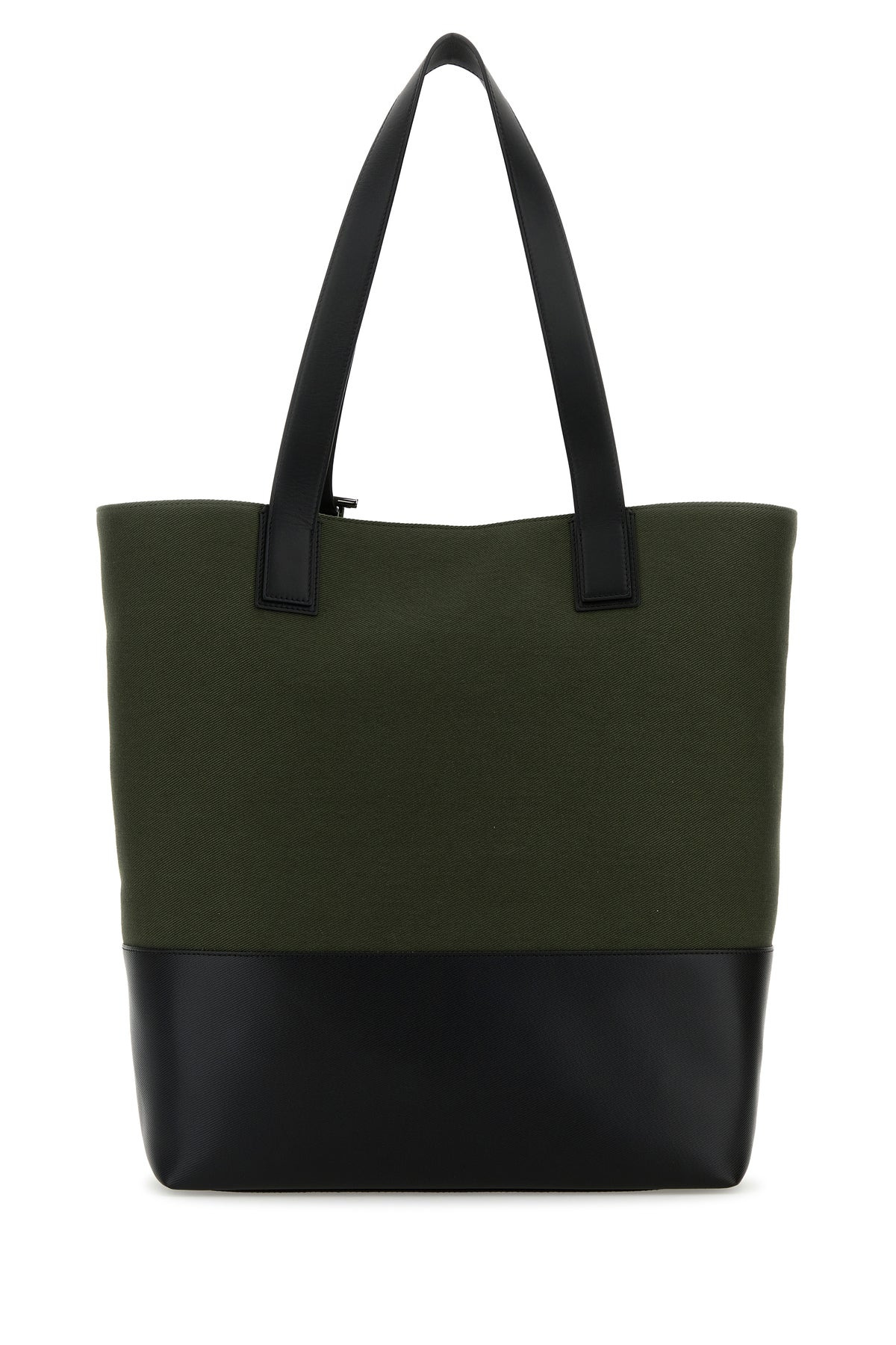 Army green canvas shopping bag - 3