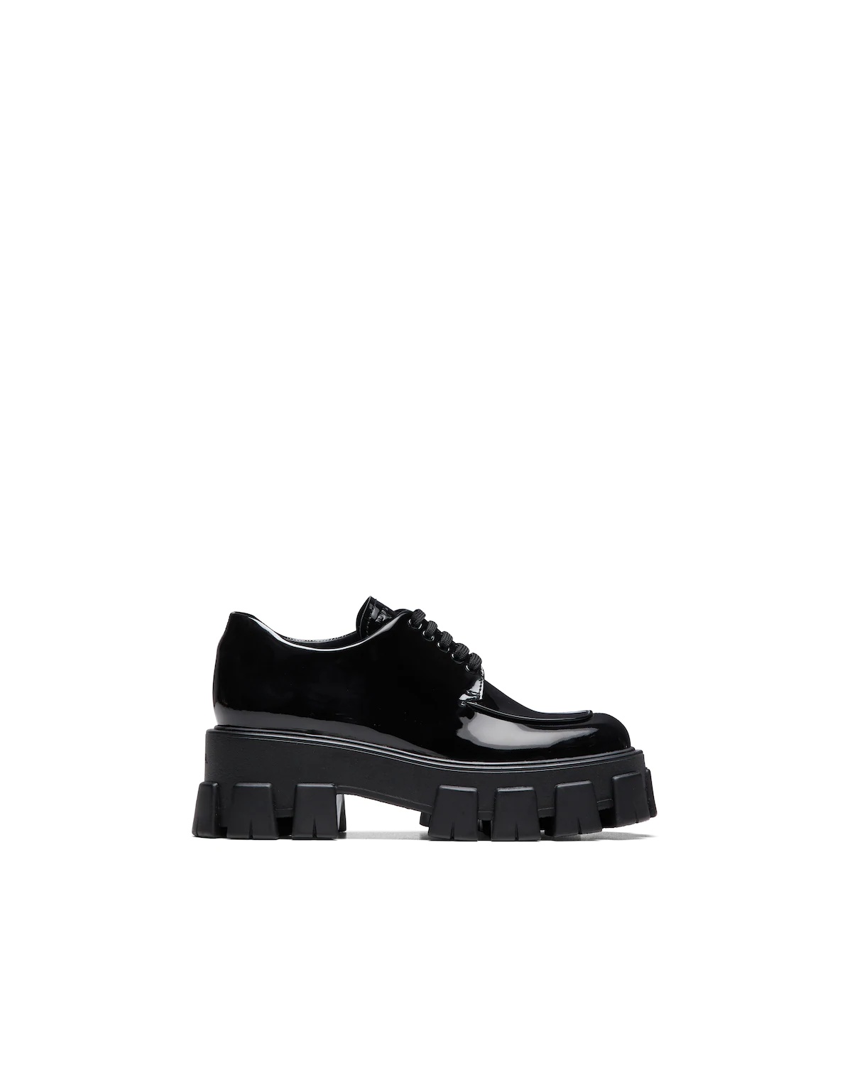 Monolith patent leather lace-up shoes - 3