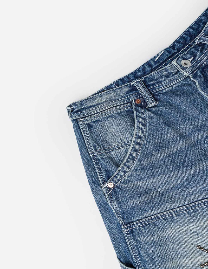 Heavy Washed studded Cargo Shorts 9