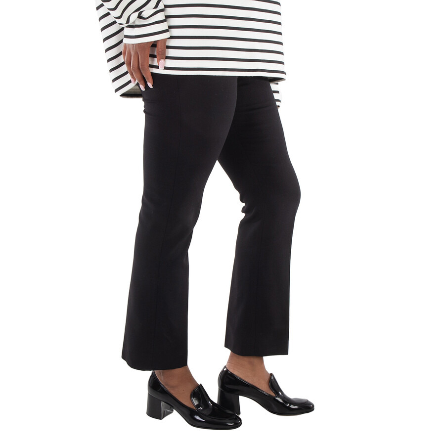 Max Mara Ladies Black Umanita Merino Wool Blend Trousers - 2