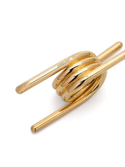 Ambush gold-plated wrap-around ring outlook