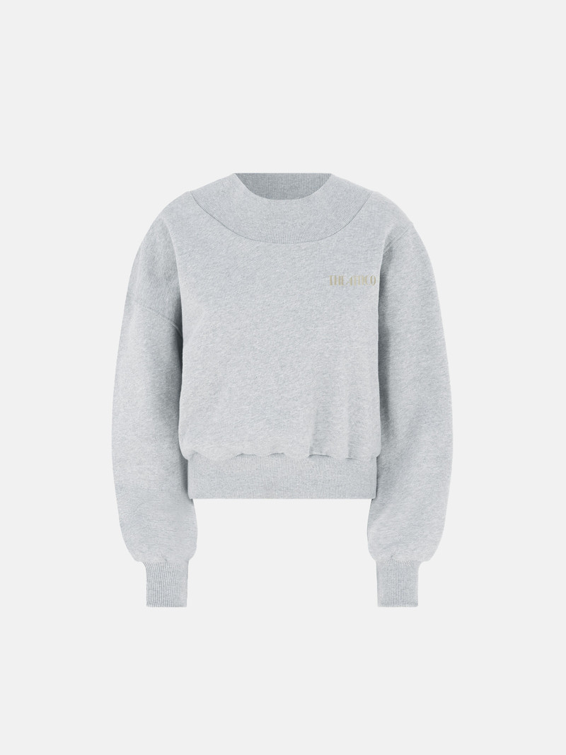 MELANGE GREY AND BEIGE SWEATSHIRT 1