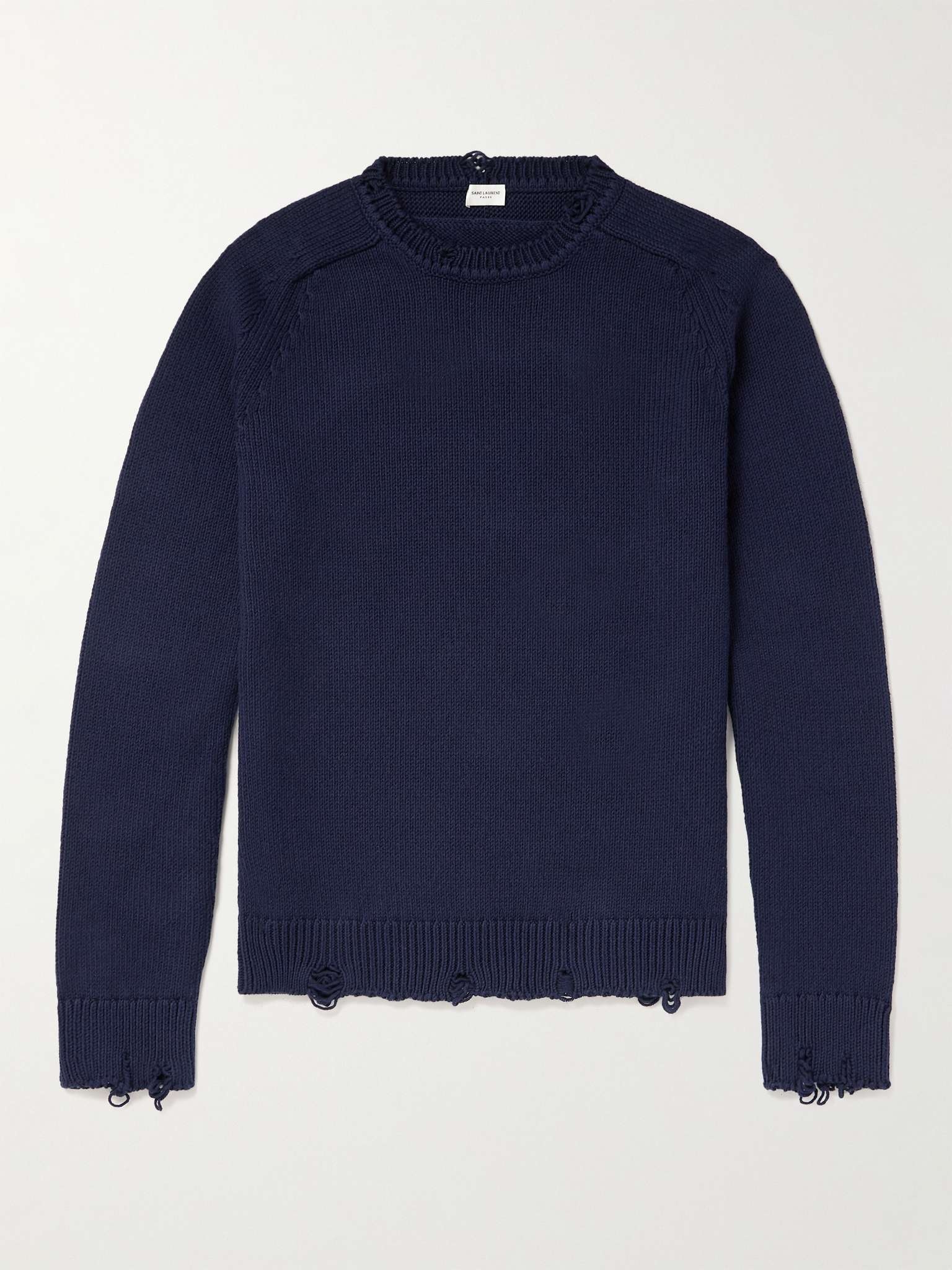 Distressed Cotton Sweater - 2