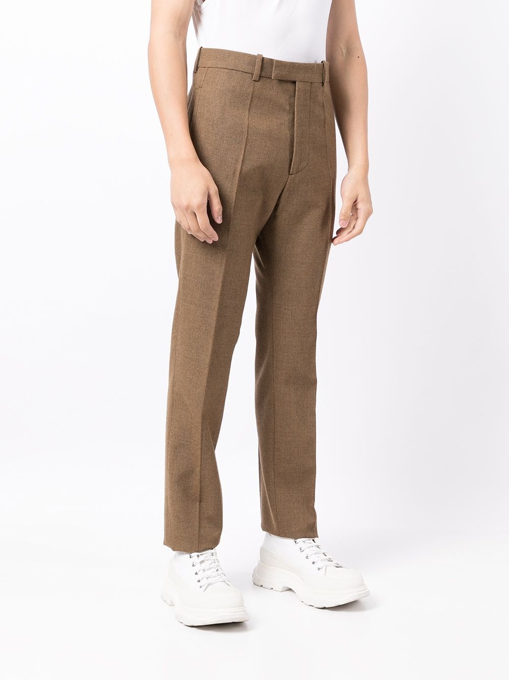 tailored-cut slim-fit trousers - 3