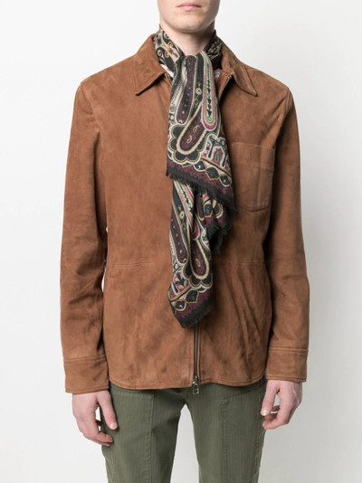 Etro paisley-print cashmere-silk blend scarf outlook